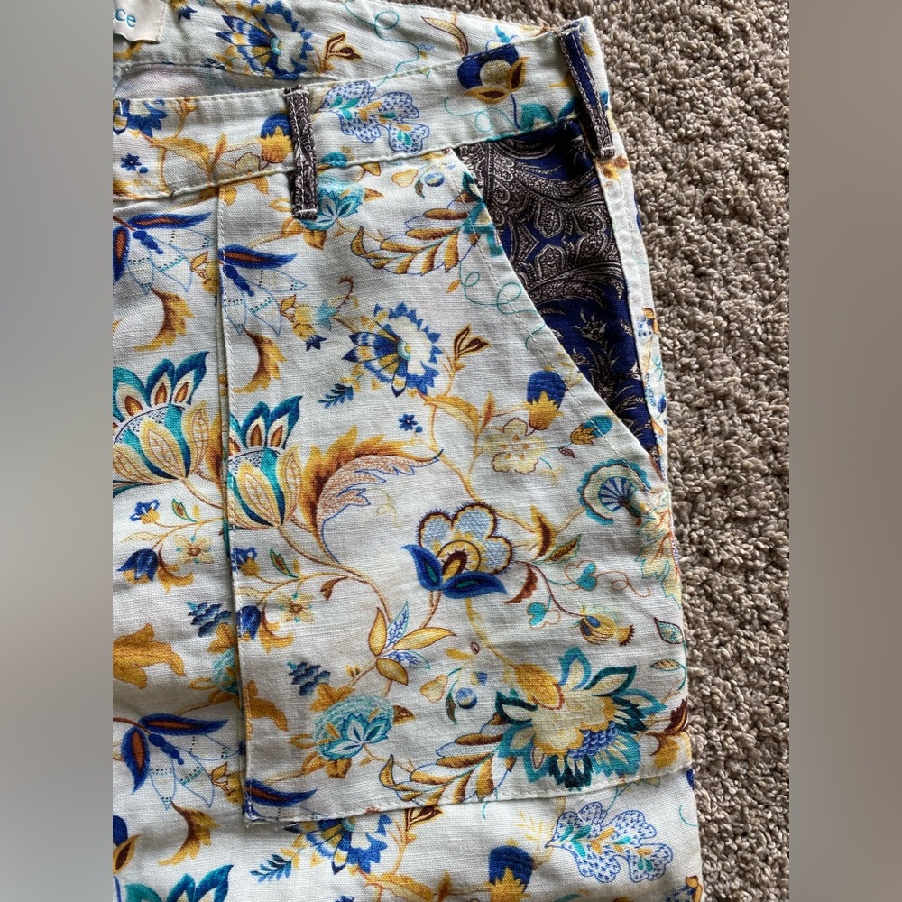 Sundance Kalini Linen Blend Shorts
Japanese Garden Blue Floral Print - Picture 3 of 9